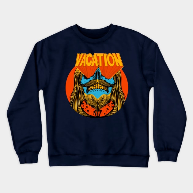 Vacation (front print) Crewneck Sweatshirt by Joe Tamponi